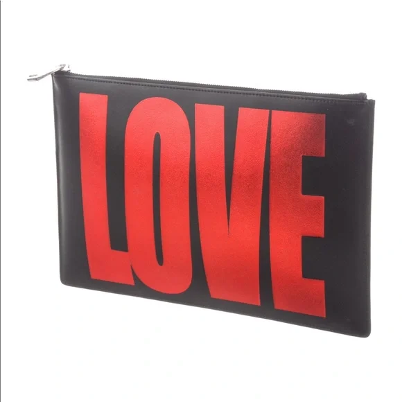 GIVENCHY leather LOVE clutch - Picture 4 of 13